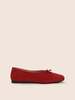 Maguire Prato Cherry Suede Ballerina - Red - Thumbnail 2
