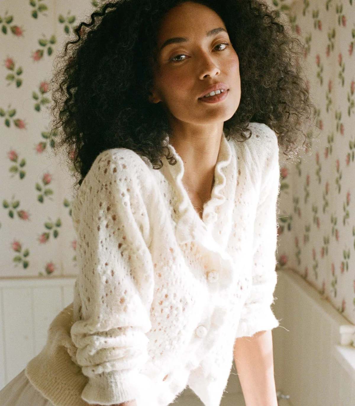 新品　maison de Dolce. wavy cardigan/ivory Free People Blossom Cardi - IVORY PASTEL | Sun Diego Boardshops