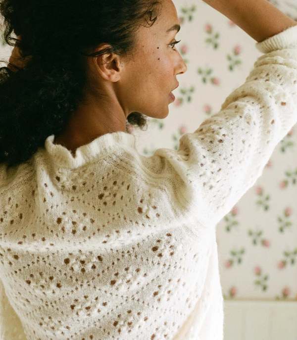 DÔEN Claudie Cardigan - Ivory | Garmentory