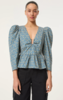 Rhode Resort Alma Top - Blue Paisley Garden - Thumbnail 1