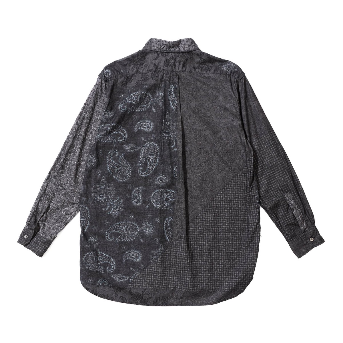 Engineered Garments 19 Century Cotton Shirt - Black/Grey