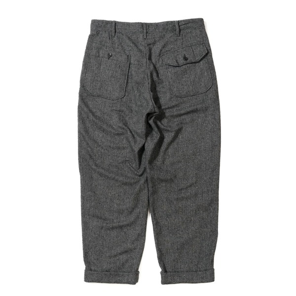 Engineered Garments Carlyle Pant - Grey Poly Wool Herringbone
