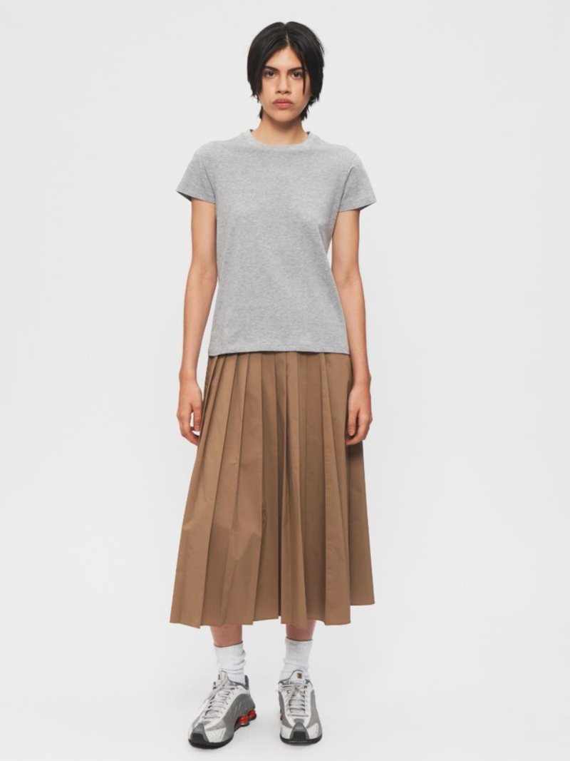 [OPEN YY] / ☆ 24FW PLEATED WRAP SKIRT / KHAKI Open YY - KAKI SUPERPOSED FOLDED SKIRT – LE LABO STORE