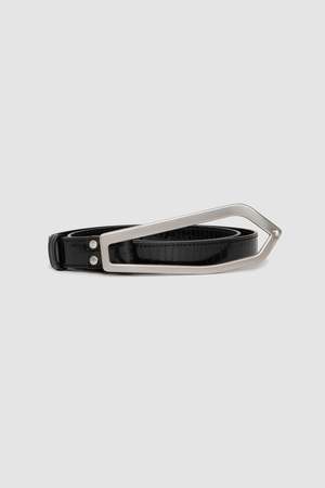 kiko kostadinov Margutta Belt - Lizard Emboss/Steel Black | Garmentory