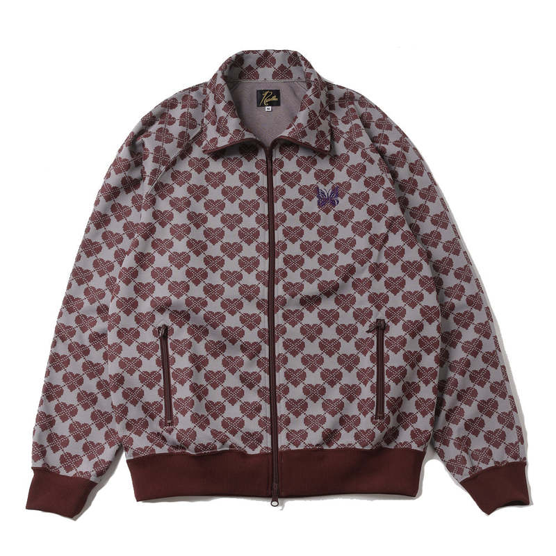 Needles Poly Jq. Track Jacket - Heart Print | Garmentory