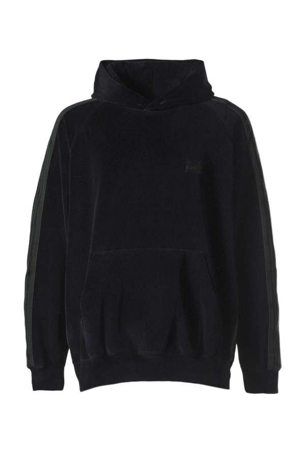トップス Needles Track Hoody - C/Pe Velour BLACK Needles C/Pe Velour Track Hoodie - Black | Garmentory