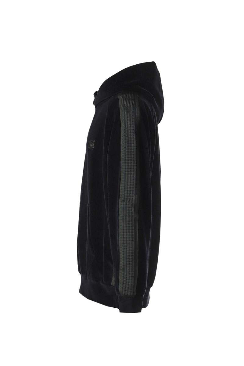 トップス Needles Track Hoody - C/Pe Velour BLACK Needles C/Pe Velour Track Hoodie - Black | Garmentory