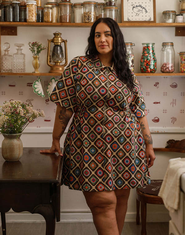 Noble Utility Dress - Granny Print on Garmentory