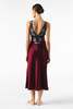 NK IMODE Roxy Rapture Bust Support Long Silk Gown - Bordeaux - Thumbnail 3