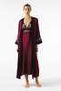 NK IMODE Roxy Rapture Bust Support Long Silk Gown - Bordeaux - Thumbnail 6