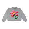 Gigi Knitwear Pixel Flower Sweater - Grey - Thumbnail 2