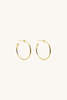 Sierra Winter Jewelry 9 A.M. Hoop Earrings - Gold Vermeil - Thumbnail 1