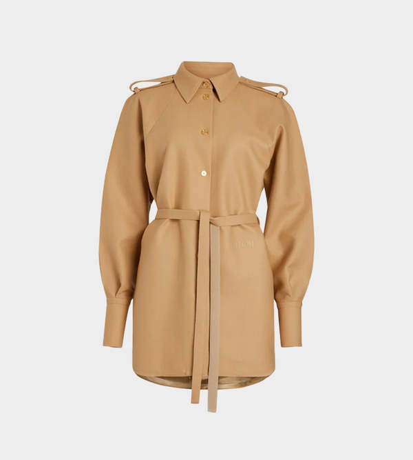 Patou Sailor Mini Dress - Sand