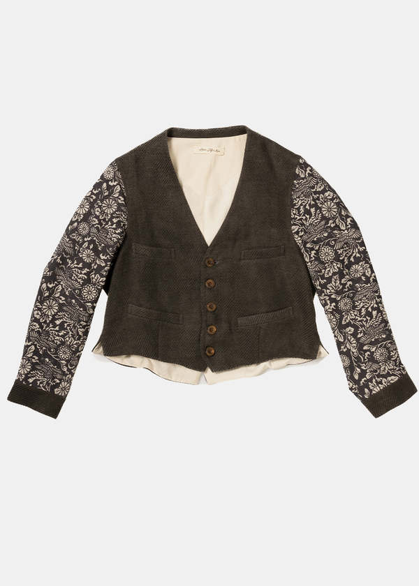 AVIVA JIFEI XUE Sumi V Neck Jacket - Sumi