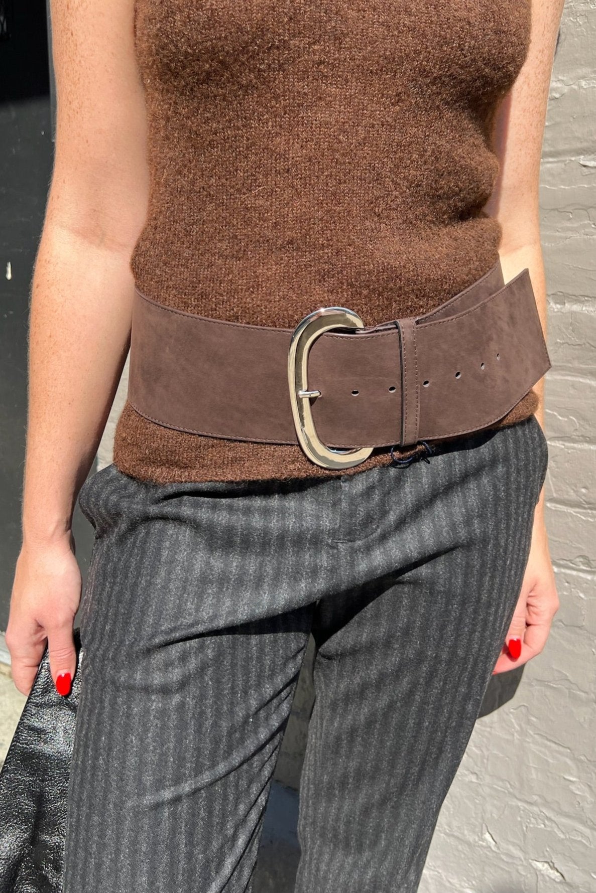 Paloma Wool Morris Belt Paloma Wool Morris Leather Belt In Navy | ModeSens main image 4