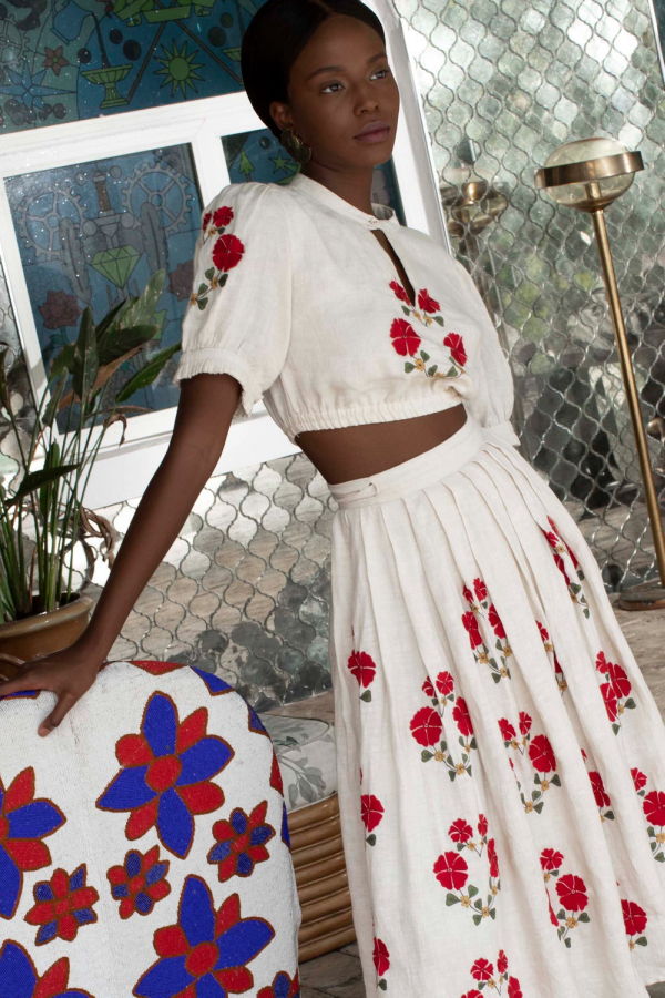 Carolina K Amalia Skirt - Natural