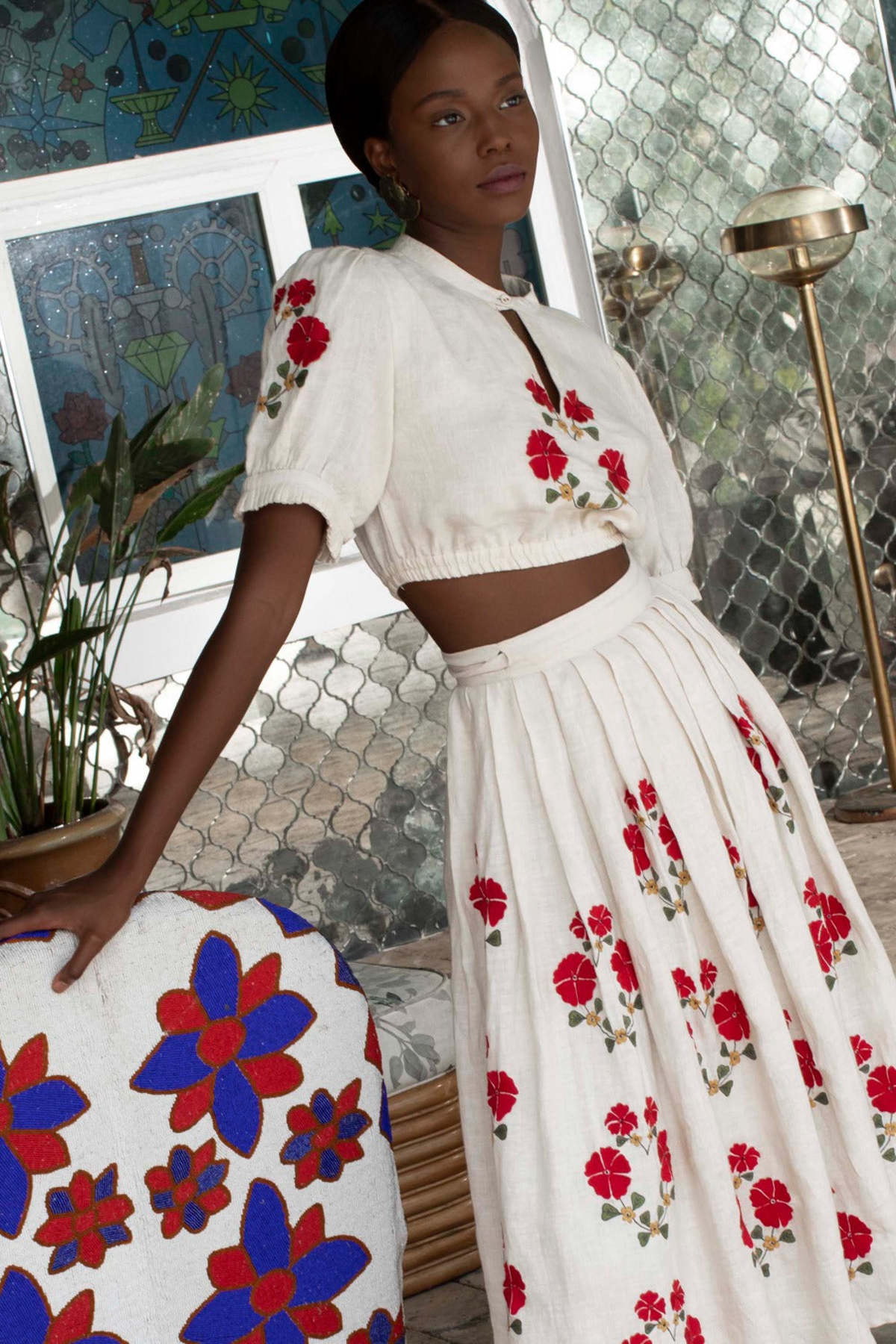 Carolina K Amalia Skirt - Natural - Image 1 of 3