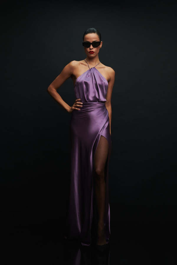 The Sei Asymmetric Halter Dress - Amethyst | Garmentory The Sei Asymmetric Halter Dress - Amethyst | Garmentory