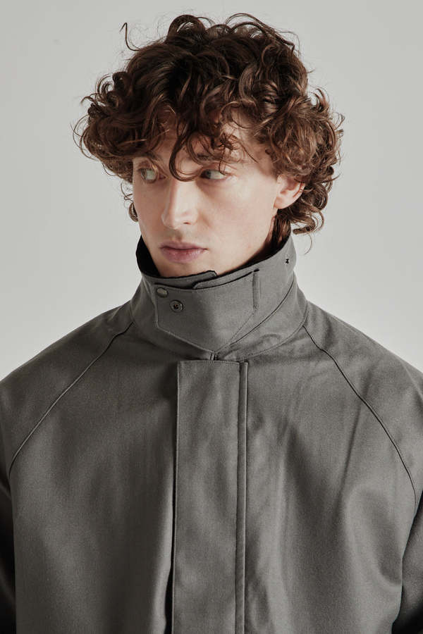 ジャケット・アウター STILL BY HAND 3-layer field jacket 46 3 Layer Field Jacket Black Navy
