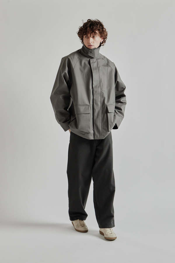 Still By Hand 3 Layer Field Jacket - Greige | Garmentory
