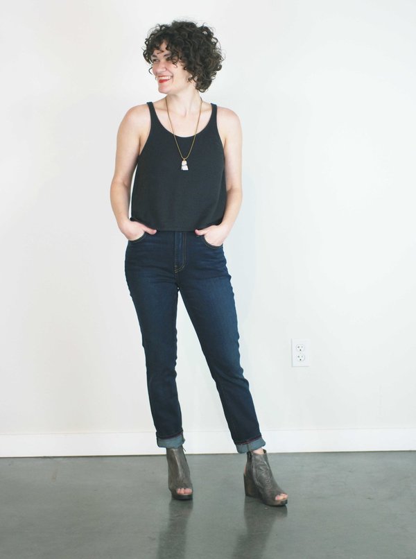 Jungmaven Crop Tank in Black Jungmaven Crop Tank in Black