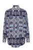Carolina K Boyfriend Shirt - Ikate Blue - Thumbnail 1
