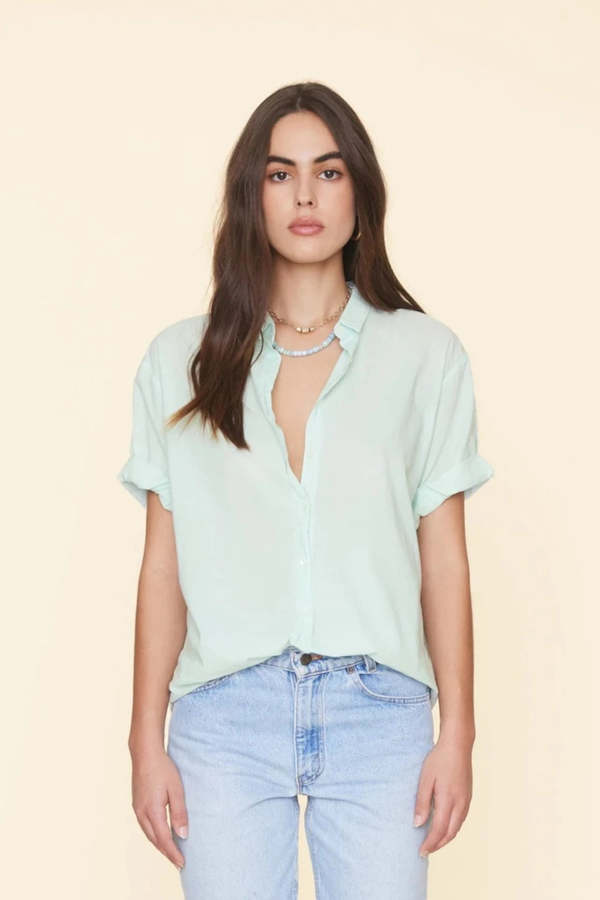 Xirena Channing Shirt - Aqua