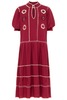 Carolina K Dom Oaxaca Dress - Wine - Thumbnail 3
