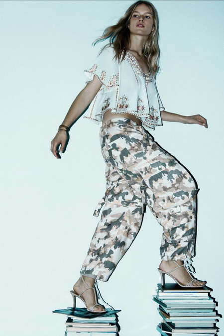 【送料&関税込】Marant Atoile Rebecca Cotton Cargo-trousers isabel marant etoile Rebecca Cotton Cargo Pant - F.Black