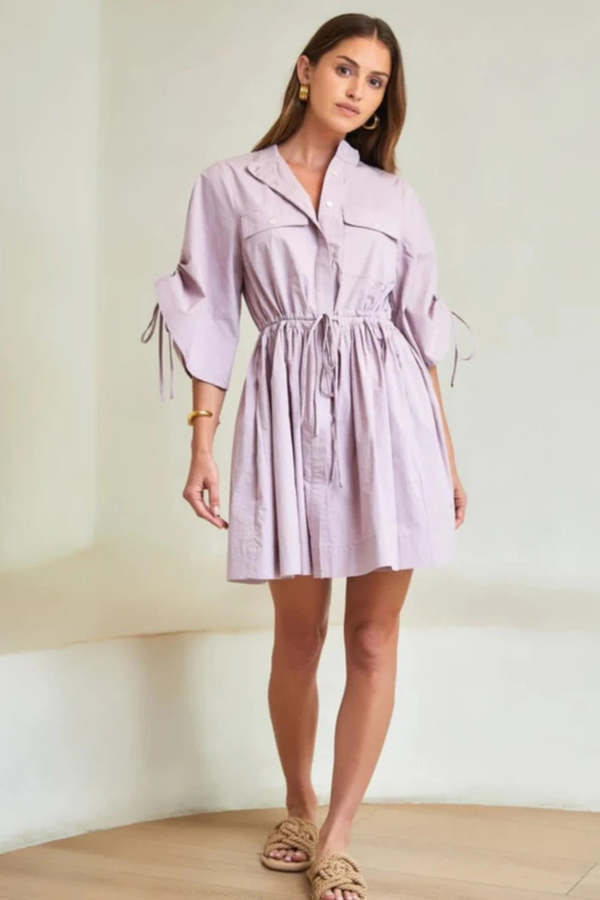 whote mini dress CHARLOTTE Strapless Satin Mini Dress
