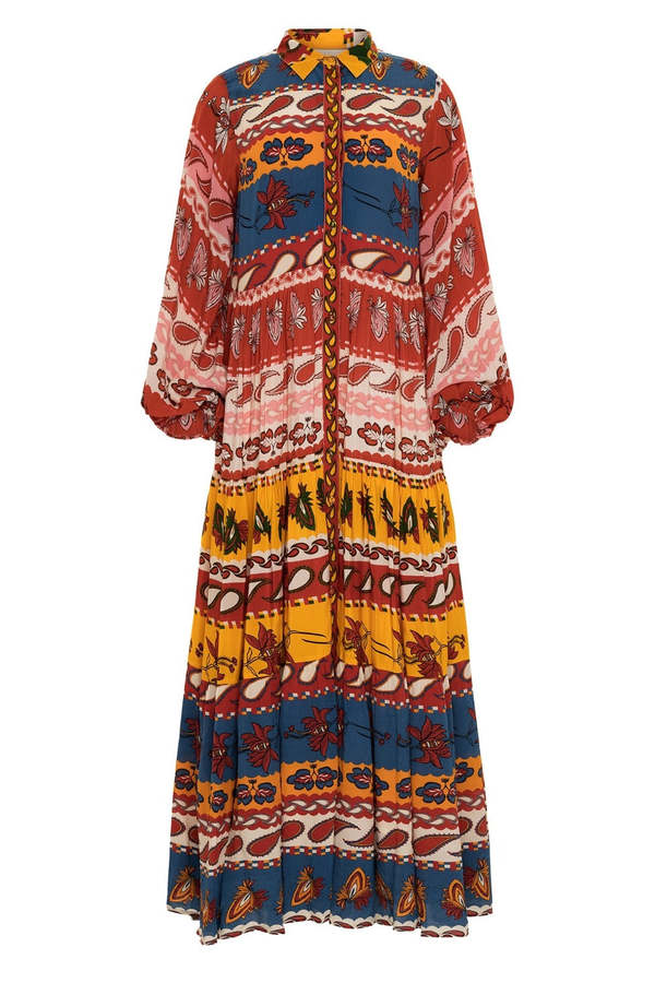 Carolina K Josefina Dress - Paisley Blue