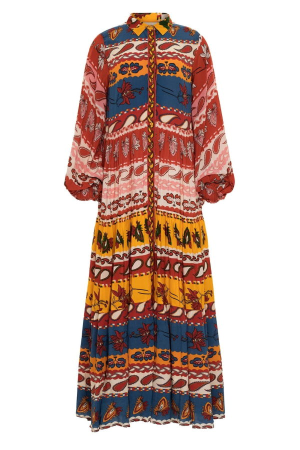 Carolina K Josefina Dress - Paisley Blue