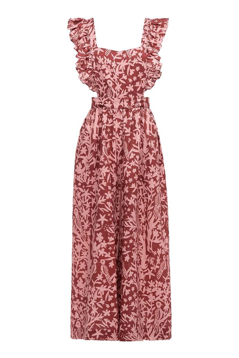 Carolina K Karen Jumpsuit - Rose Tan