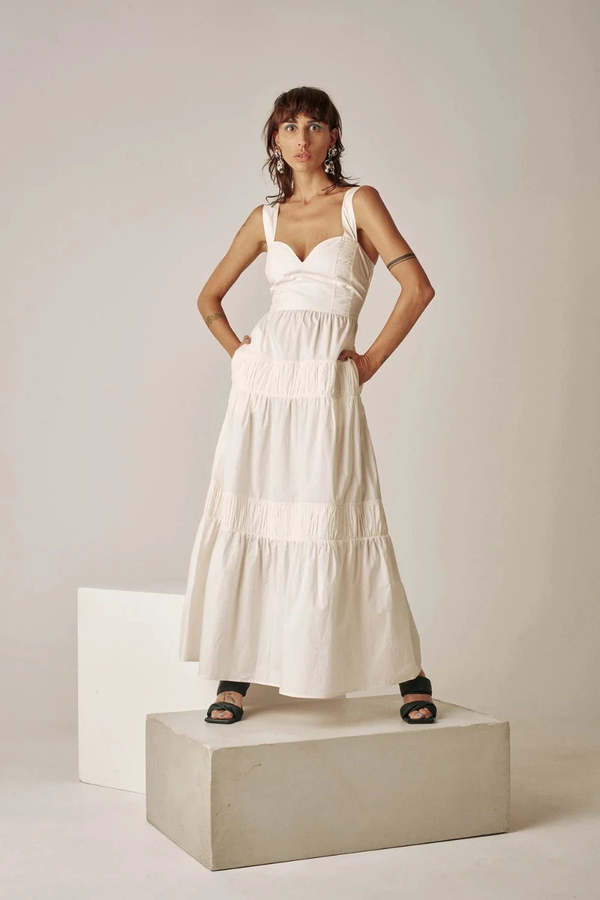 Carolina K Kuna Dress - Gardenia