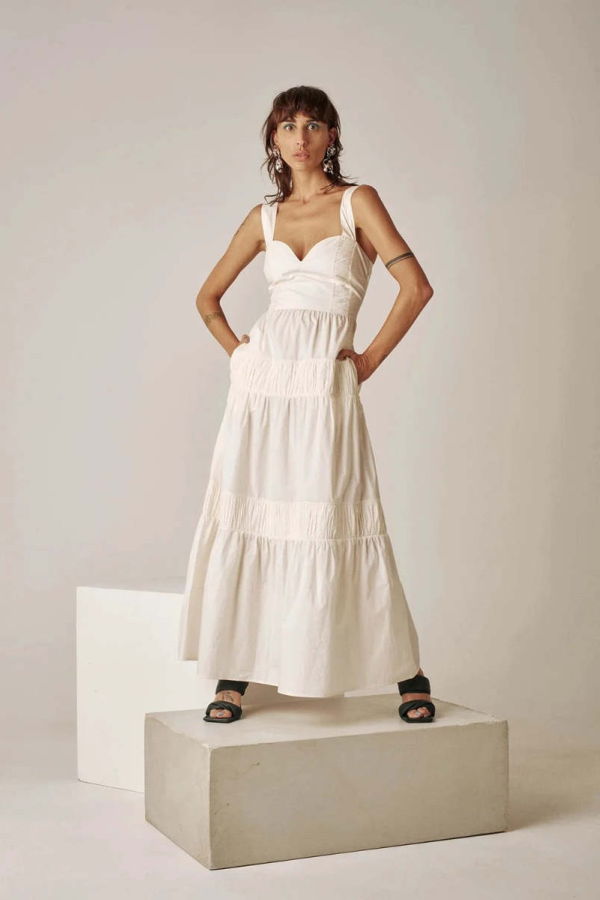 Carolina K Kuna Dress - Gardenia