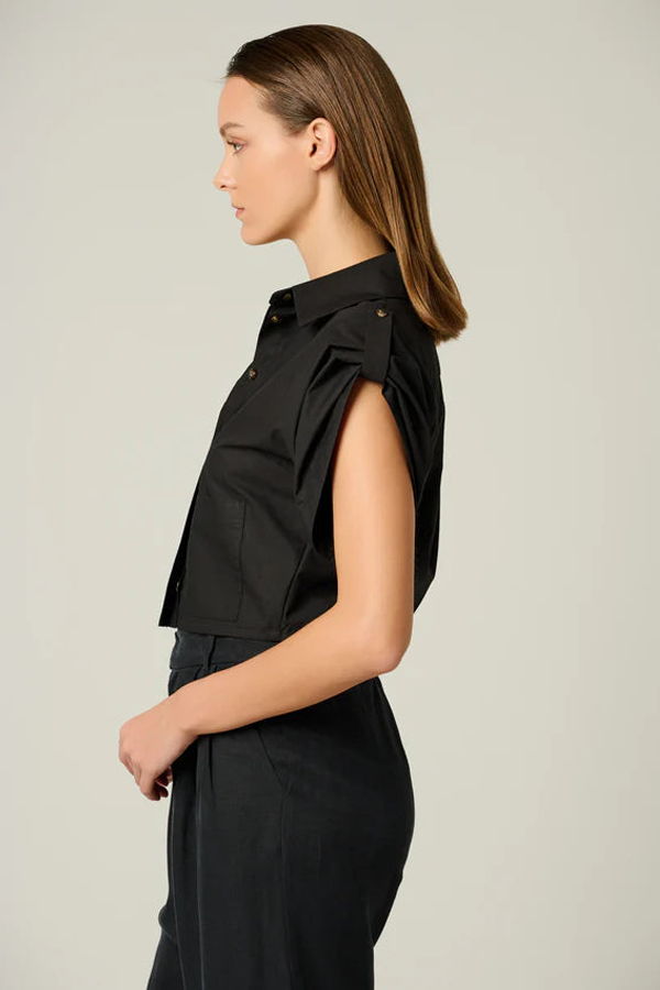 Hevron Leonora Top - Black