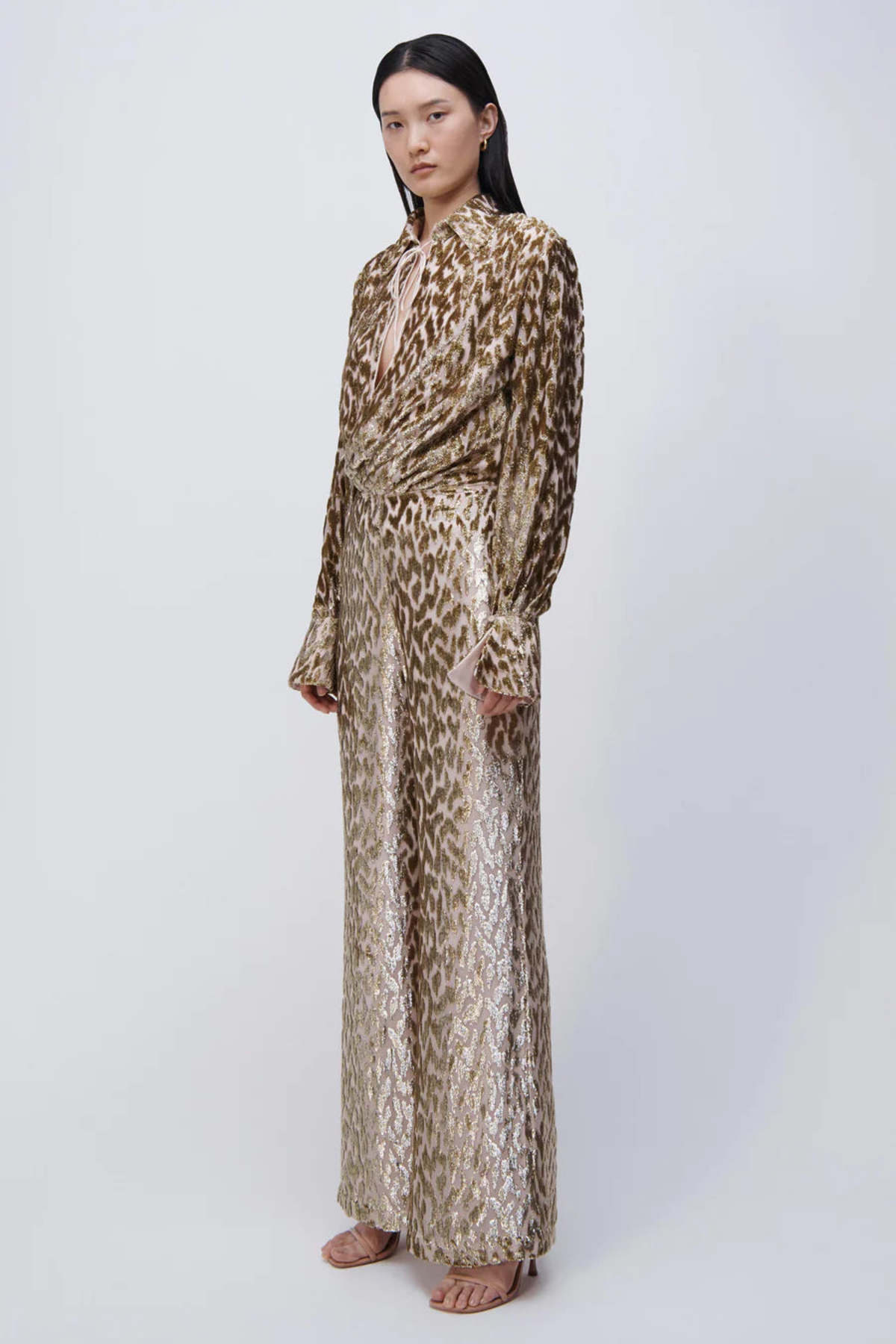 Simkhai Luella L-S Deep V Top - Gold - Image 2 of 3