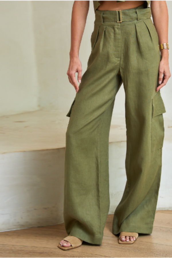 Hevron Maggie Pant - Olive