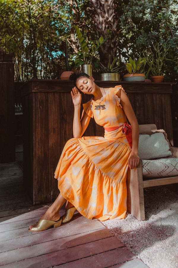 Carolina K Mila Dress - Desert Animals Gold