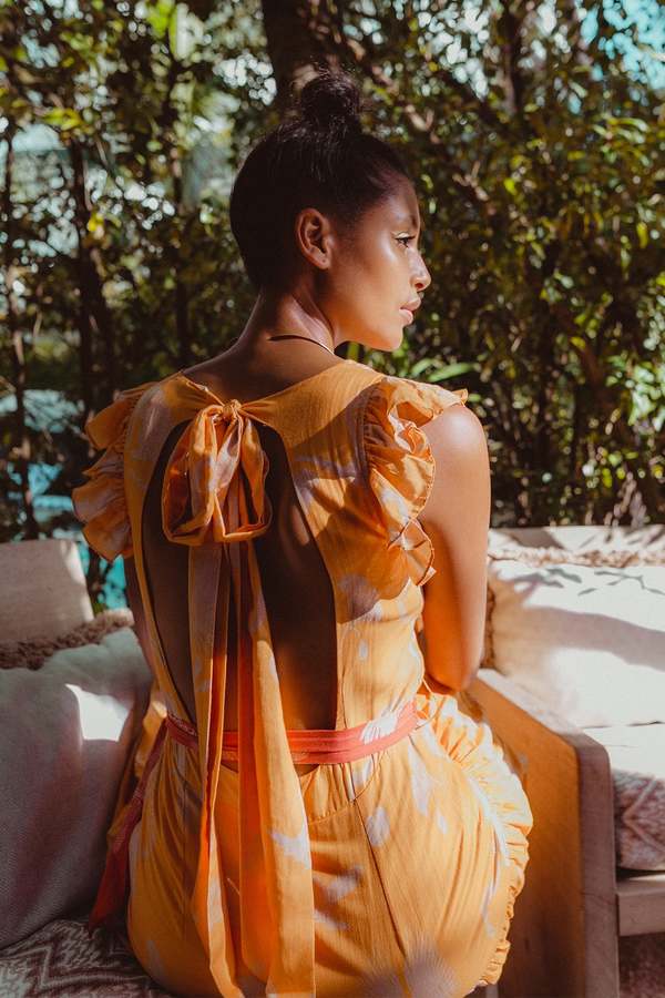 Carolina K Mila Dress - Desert Animals Gold