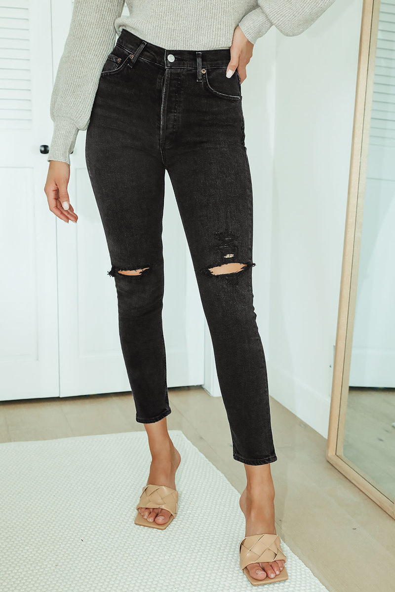 AGOLDE Nico High Rise Slim Fit Jean - Betray/Cassette