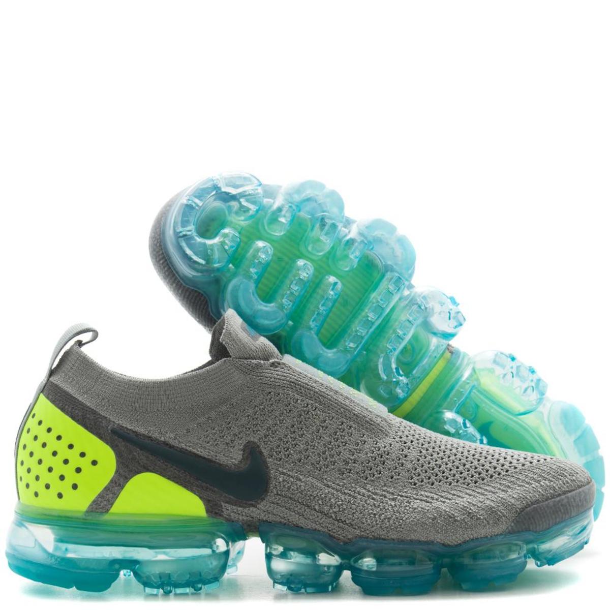 Nike Men\'s Air Vapormax Moc 2 Mica Green/Volt Laceless Nike Air VaporMax Flyknit Moc 2 Unisex Shoes Mica Green/Volt  main image 2
