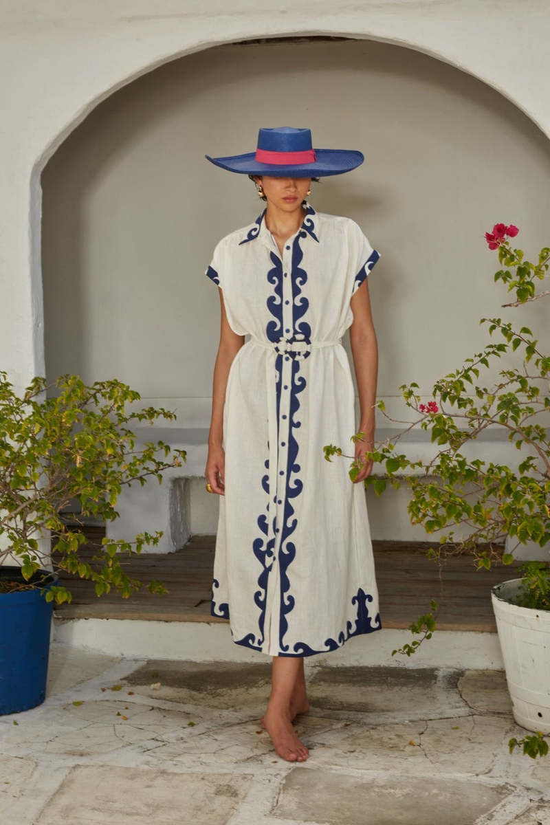 valerie embroidered maxi dress Valerie Merino Wool Maxi Dress main image 1