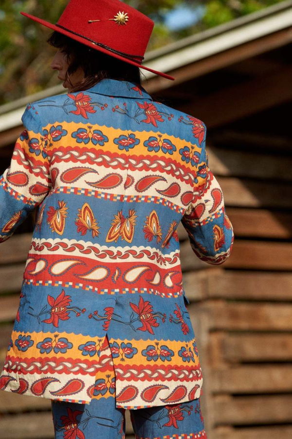 Carolina K Vera Blazer - Paisley Blue