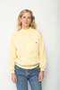 Pocketed Crewneck Sweatshirt - Light Yellow - Thumbnail 2