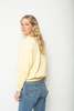 Pocketed Crewneck Sweatshirt - Light Yellow - Thumbnail 4