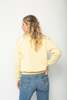Pocketed Crewneck Sweatshirt - Light Yellow - Thumbnail 5
