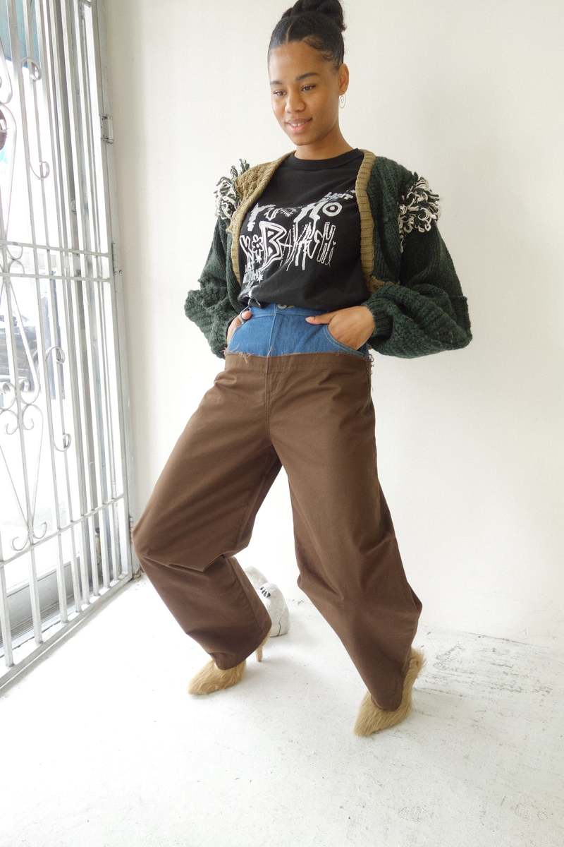 LEINWANDE 新品 Work Trousers / Brown（在庫一掃】 Trousers