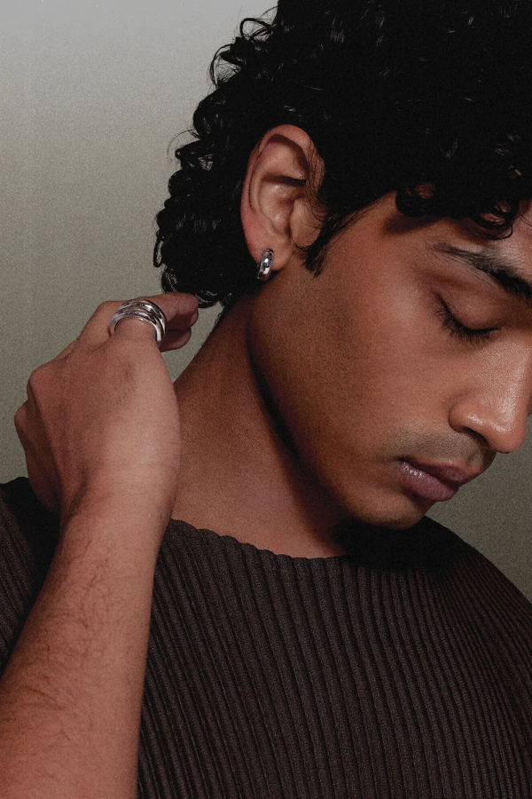 INO Onion Earrings - Sterling