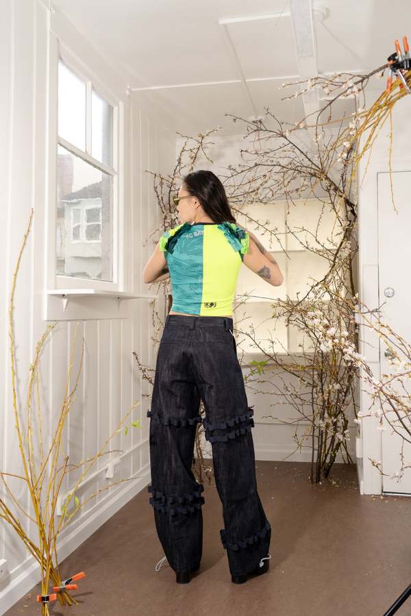 Renata Brenha Upcycled Futebol Frufru Top - Multicolor | Garmentory